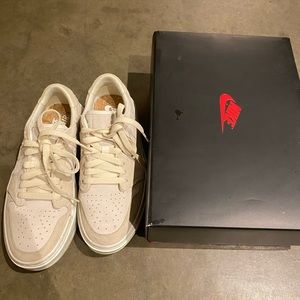 Nike Wmns Air Jordan1 Elevated Low - Size US 7 (EU 38) Sail/Coconut Milk